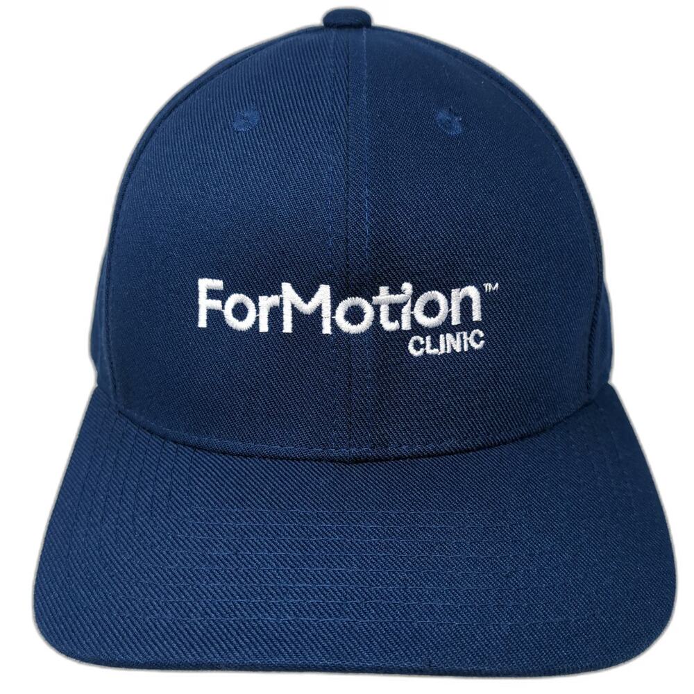 Decky Baseball Cap Blue One Size ForMotion Clinic Embroidered Adjustable Hat